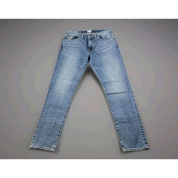 Todd Snyder Slim Fit Stretch Jeans size 33x32 Acid Wash Blue - Picture 1 of 11